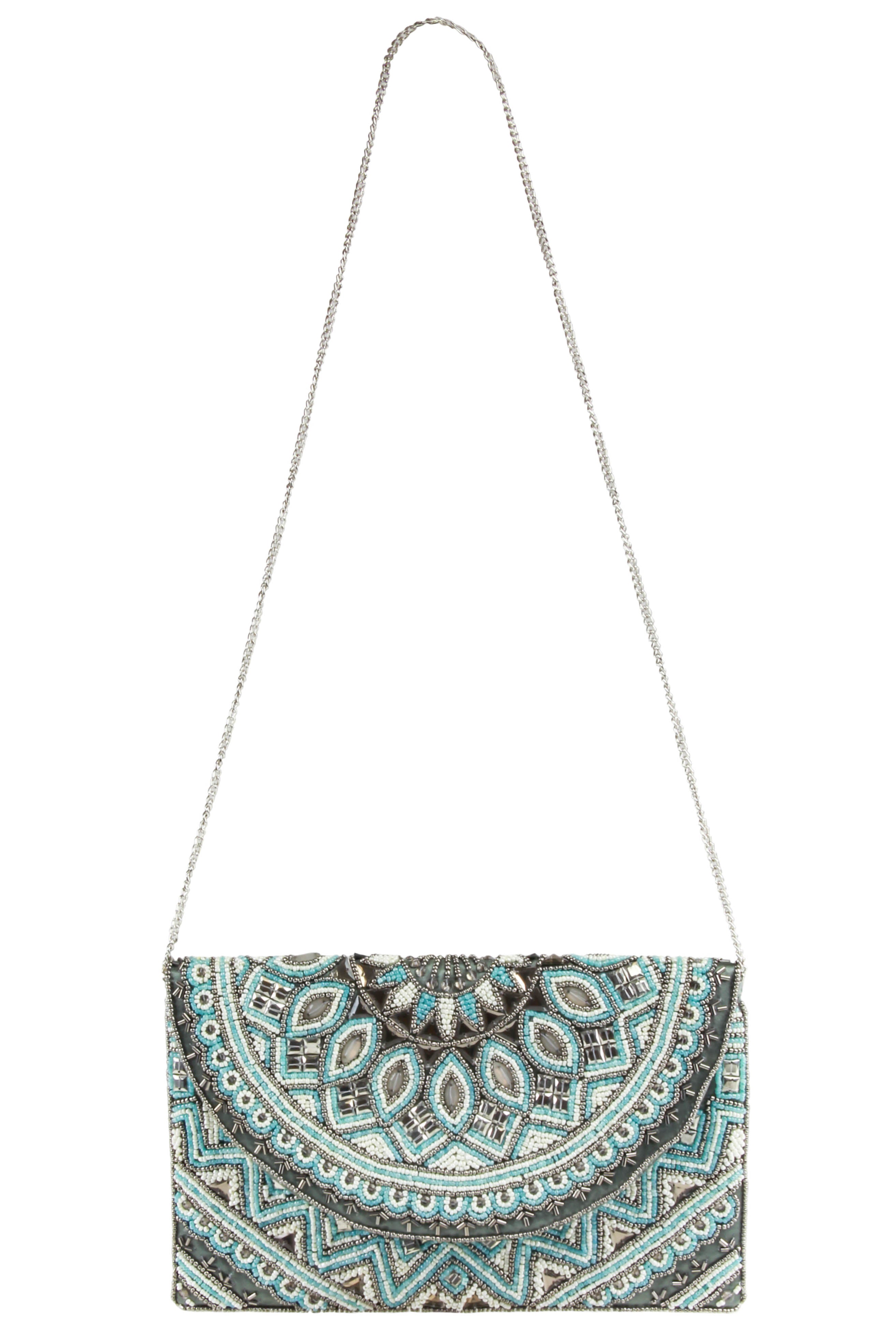 capelli-new-york-ladies-handbags-beaded-clutch-mit-kette image 2
