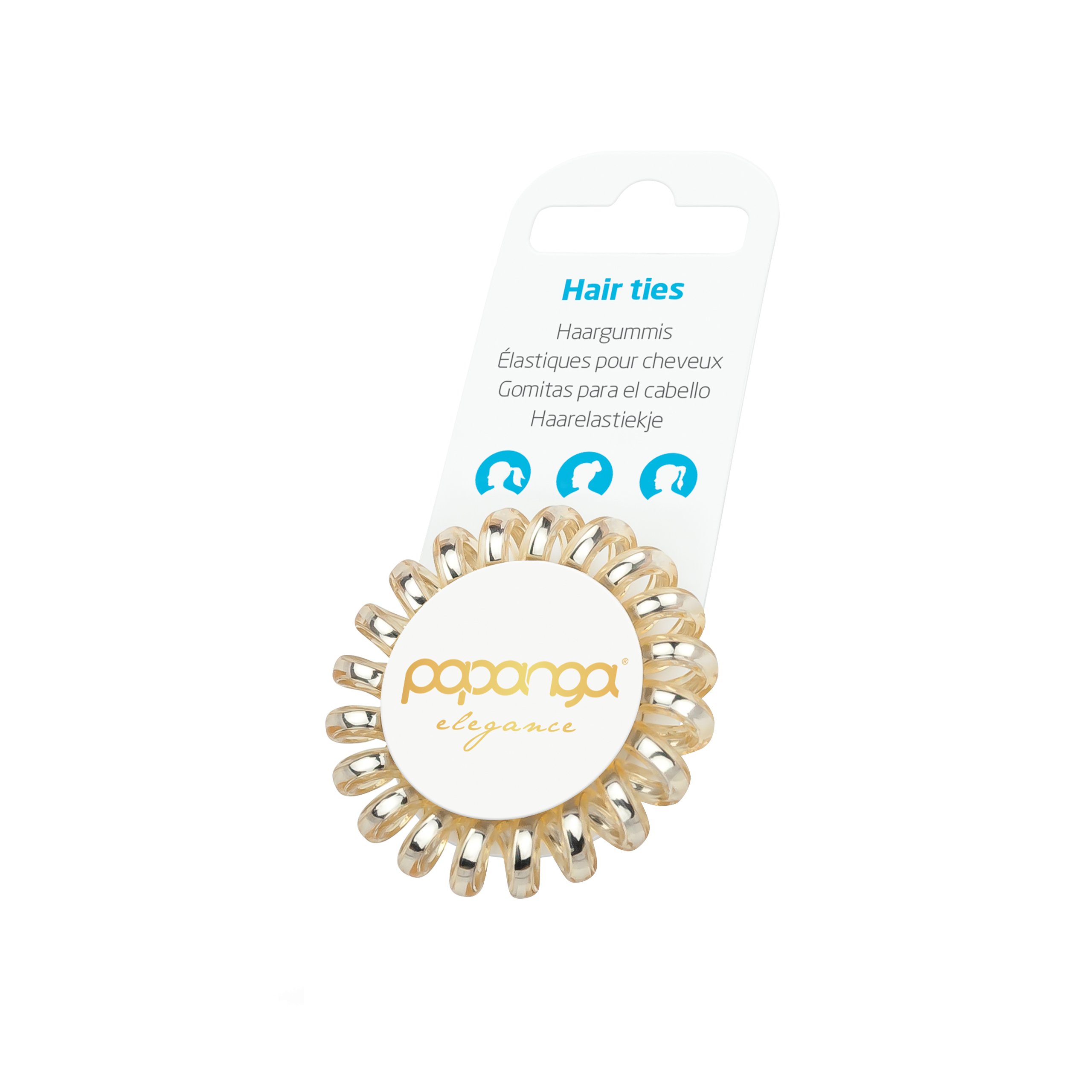 papanga-elegance-small-spiral-haargummi-4er-ros-gold image 3