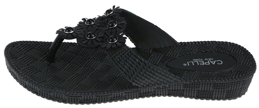 capelli-new-york-flip-flop-zehentrenner-keil-schwarz-damen image 3