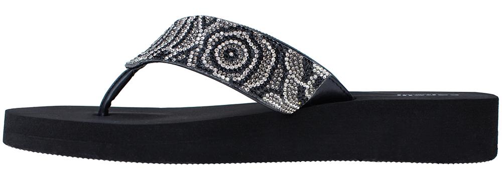 capelli-new-york-ladies-flip-flops-jet-black-flip-flop-schwarz-6-11 image 3