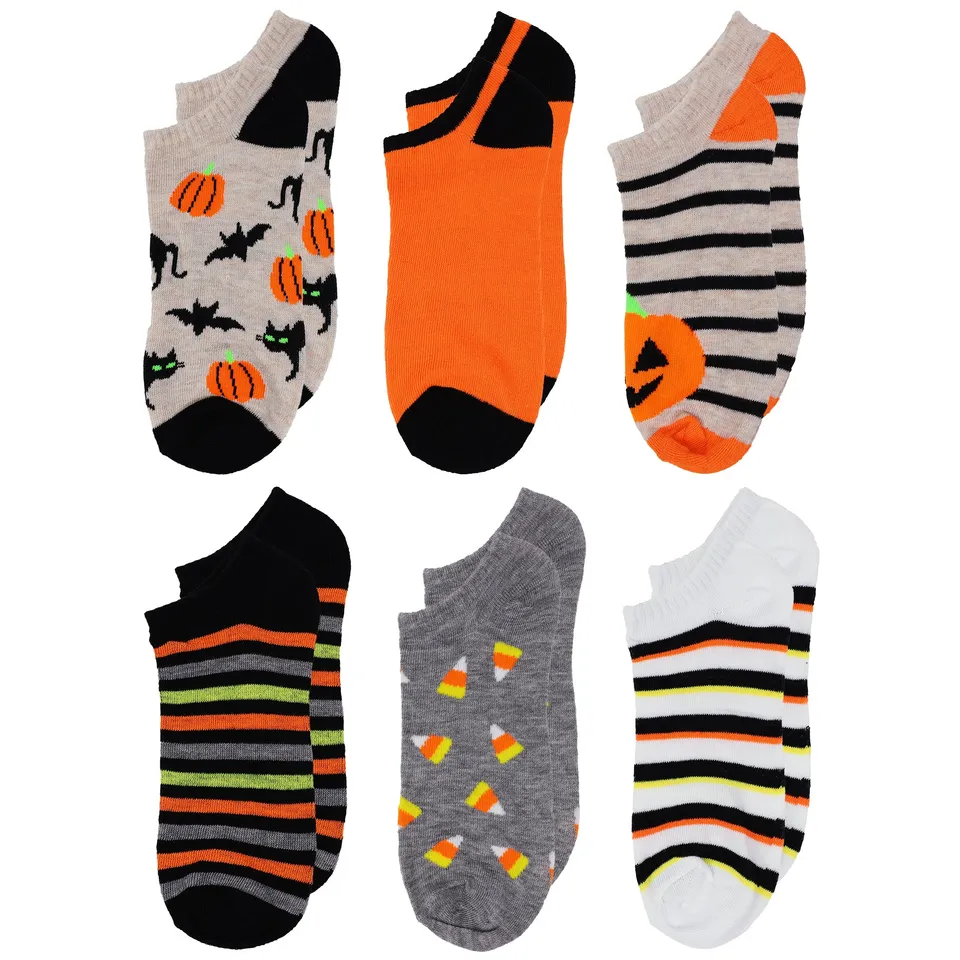 capelli-new-york-ladies-sneaker-socken-halloween-6er-pack image 1