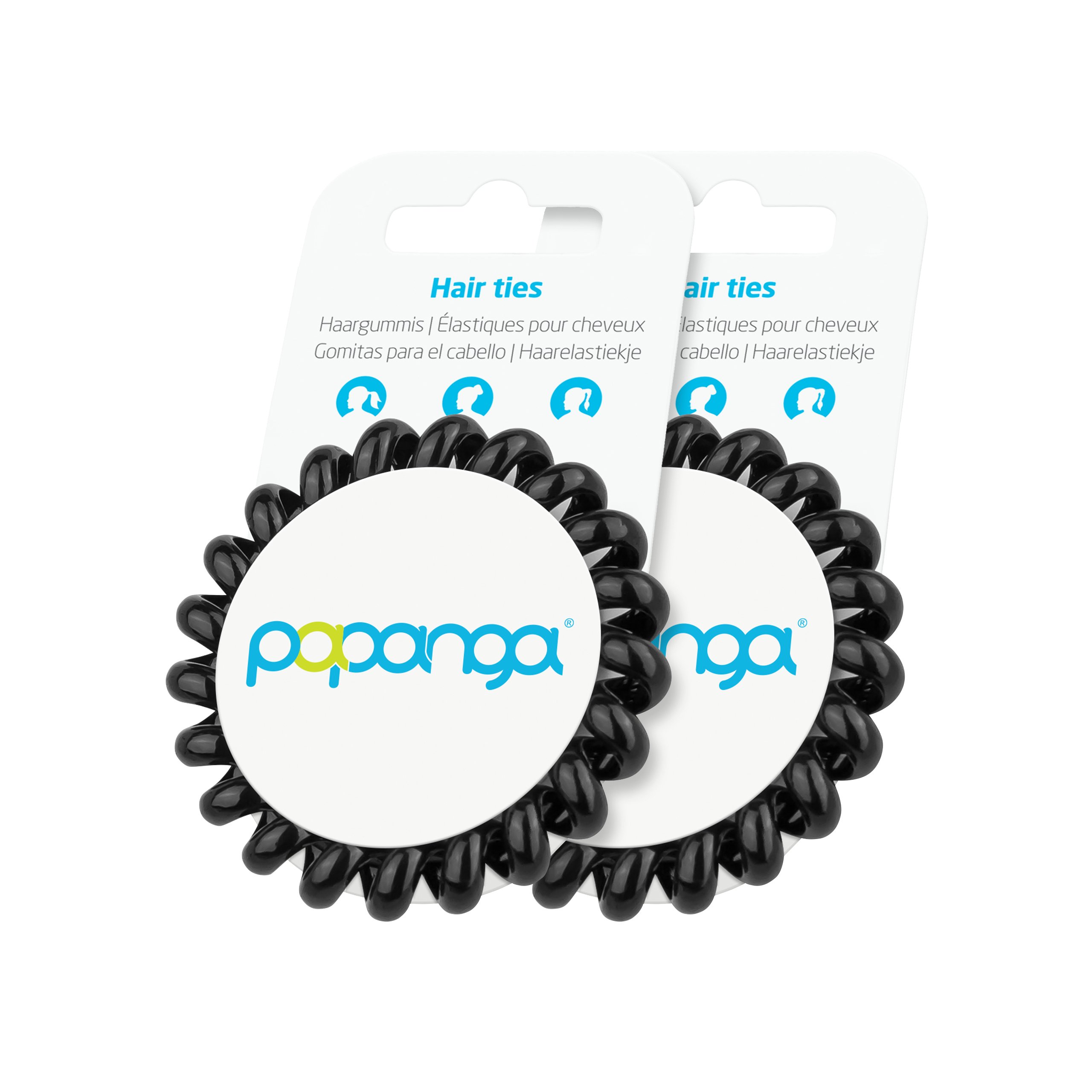 papanga-classic-edition-big-spiral-haargummi-3er-schwarz-transparent image 2