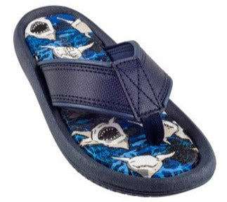 capelli-new-york-ocean-sharks-flip-flops-jungen-hai-print image 1
