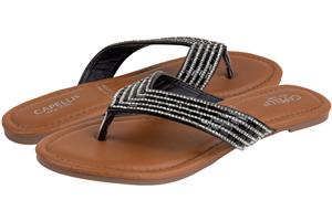 capelli-new-york-flip-flops-zehentrenner-kunstleder-strass-damen image 2