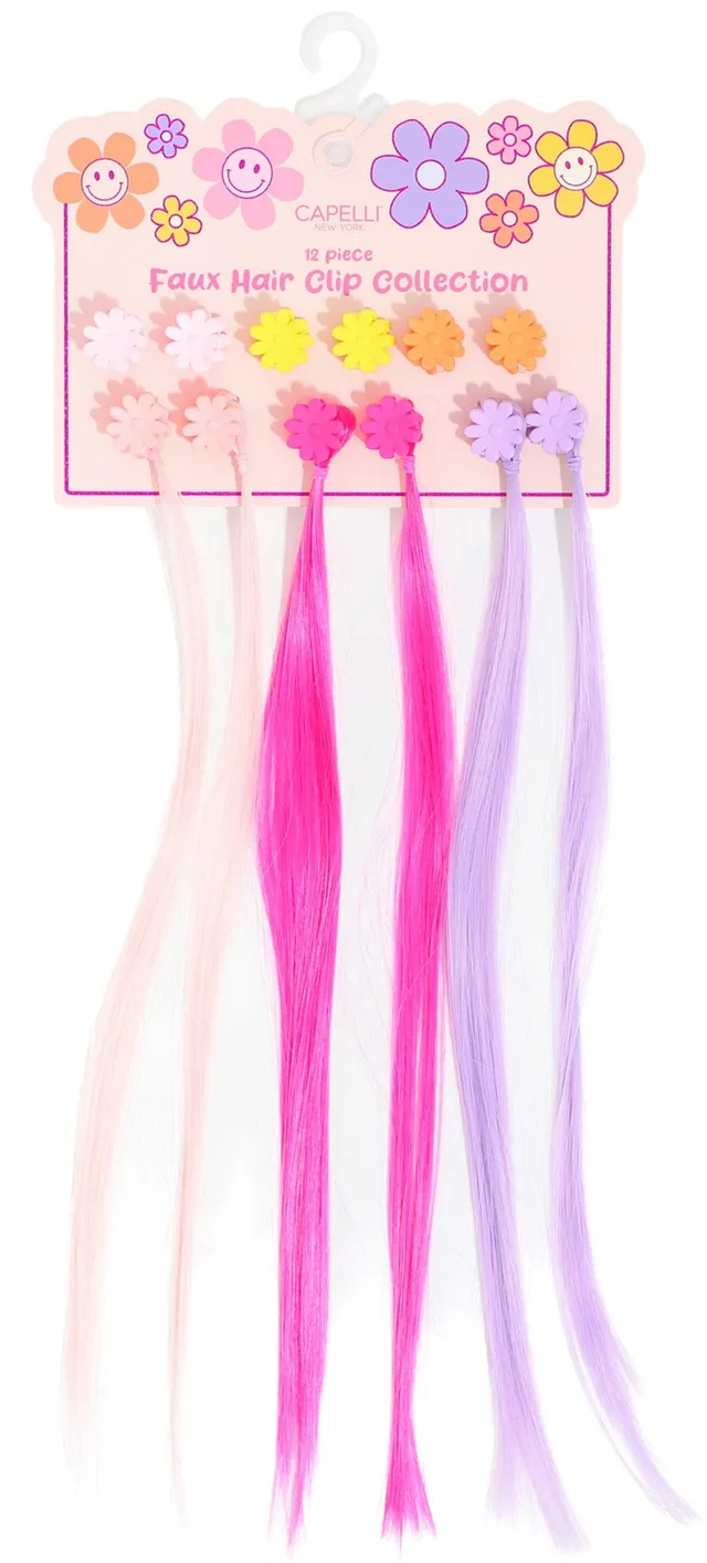 capelli-new-york-girls-12pc-flower-clips-haarschmuck-multi image 1
