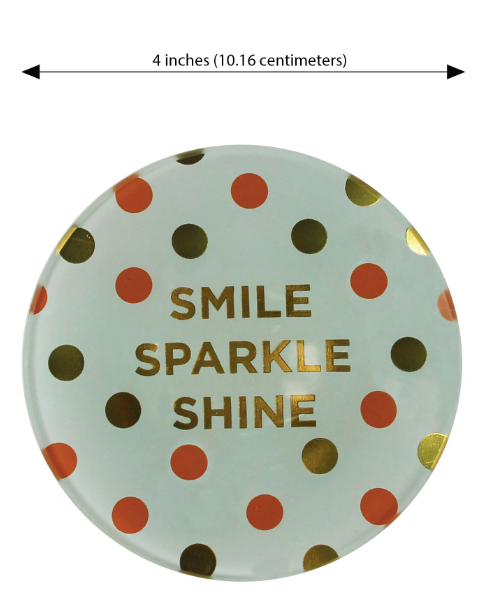 capelli-new-york-trinket-trays-smile-sparkle-shine-schmuckschale-glas-10-cm image 3