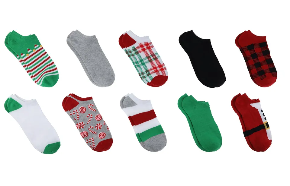 capelli-new-york-santa-suit-no-show-socken-damen-10er-weihnachten image 1
