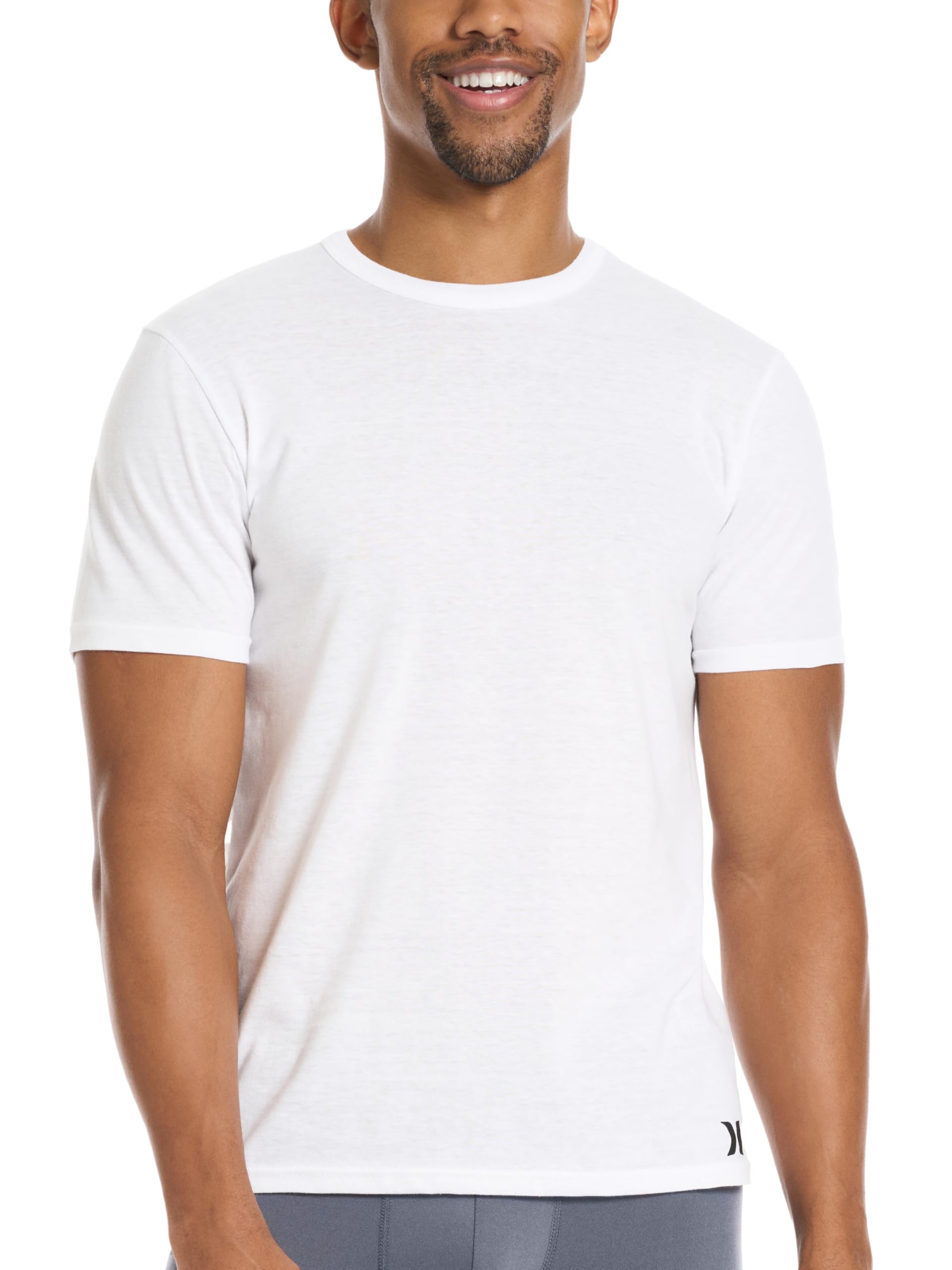 hurley-cotton-crewneck-t-shirt-herren-m-3er-baumwolle image 2