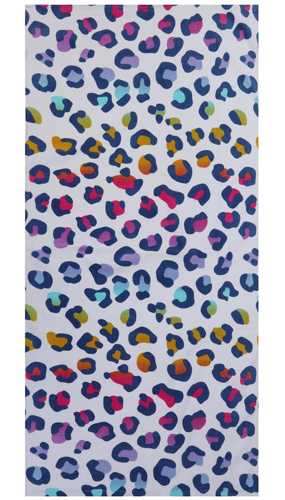 capelli-new-york-towels-rainbow-cheetah-strandhandtuch-wei image 1