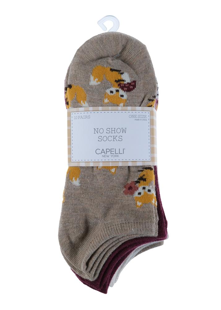 capelli-new-york-ladies-socks-fall-critters-f-linge-10er-pack image 2