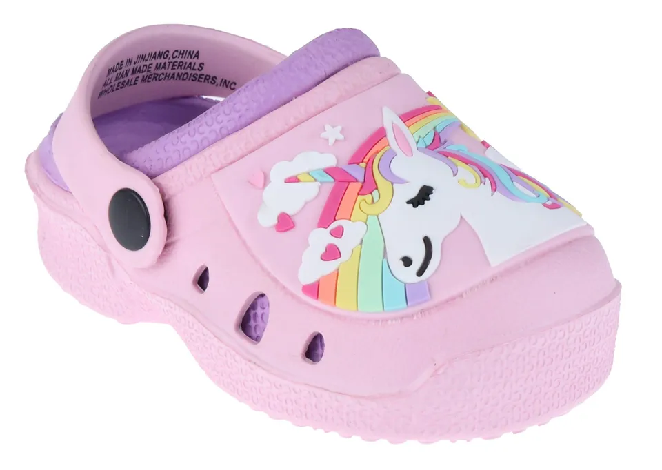 capelli-new-york-toddler-girls-clogs-unicorn-clogs-two-tone image 1