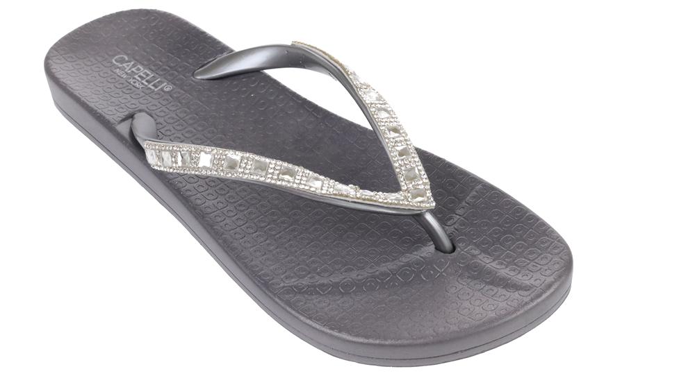 capelli-new-york-ladies-flip-flops-zehentrenner-strass-gr-8 image 1