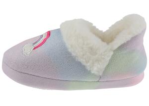 capelli-new-york-girls-slippers-boa-hausschuhe-regenbogen image 3