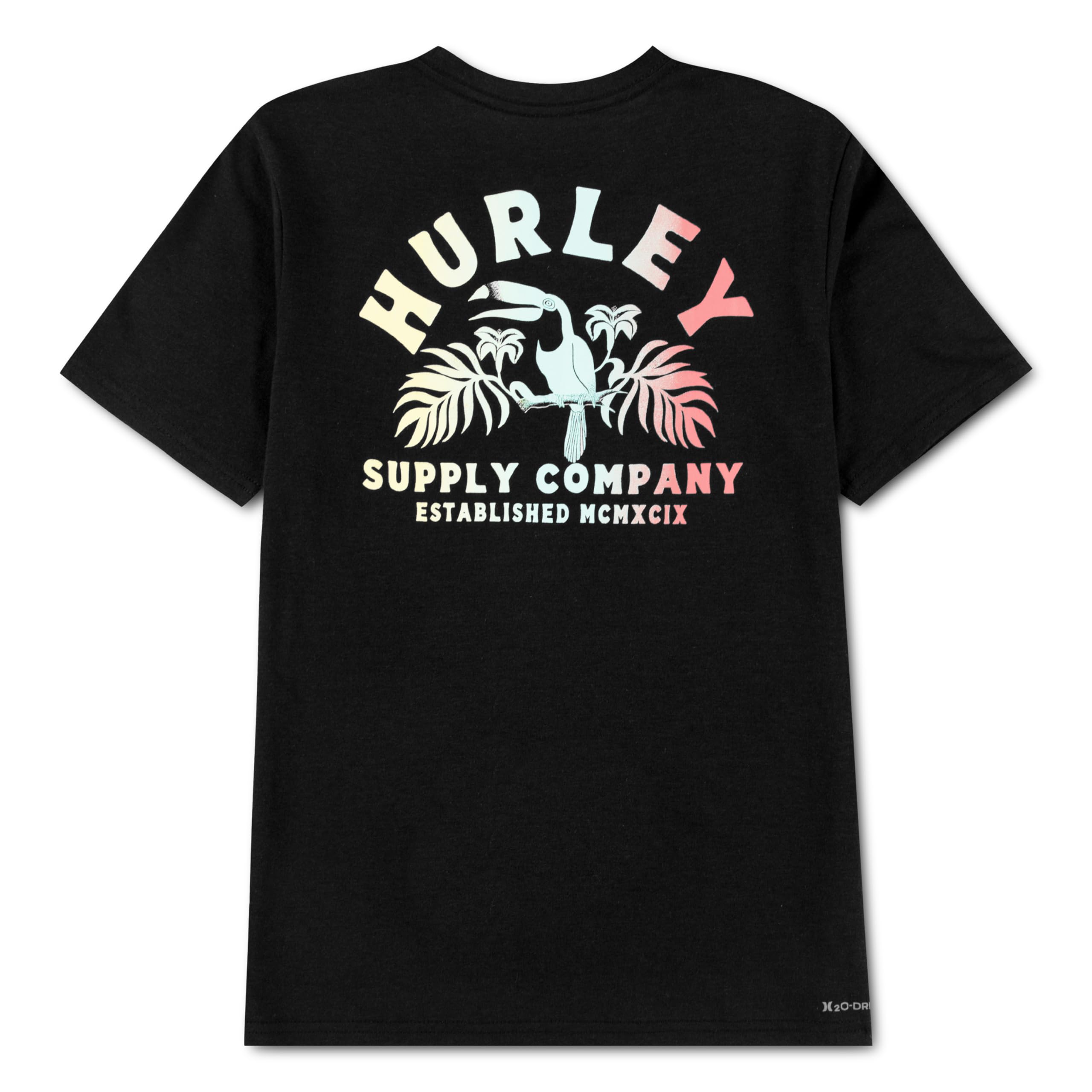 hurley-89134-grafik-t-shirt-jungen-8-10-jahre-print image 2