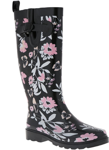 capelli-new-york-ladies-rain-boots-butterfly-gummistiefel-hoch image 1