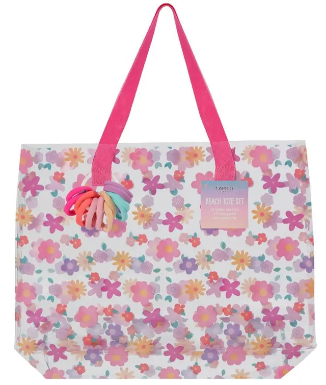 capelli-new-york-girls-bags-jelly-beach-tote-set-floral image 1