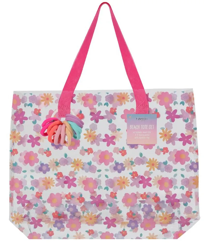 capelli-new-york-girls-bags-jelly-beach-tote-set-floral image 1