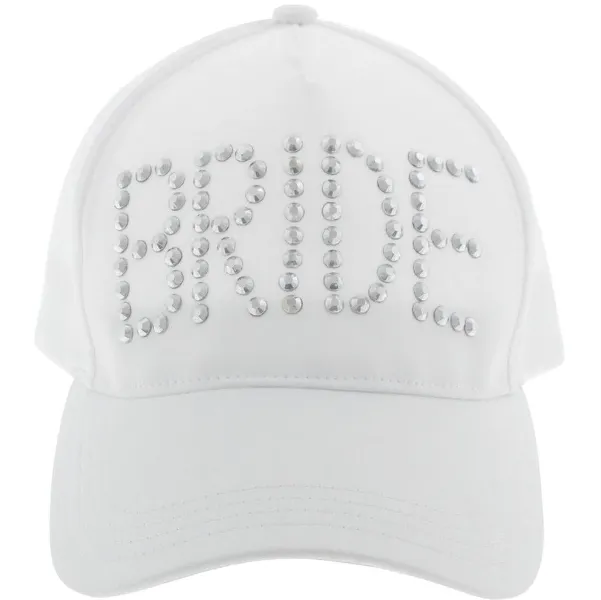 capelli-new-york-bride-satin-baseball-cap-damen-wei-schleier image 1