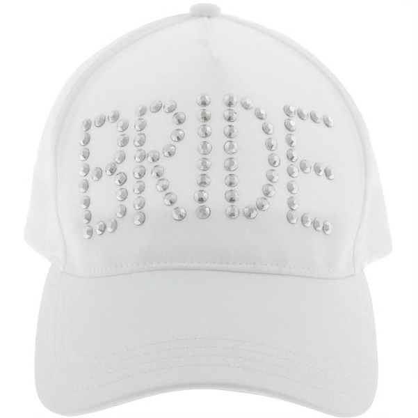 capelli-new-york-bride-satin-baseball-cap-damen-wei-schleier image 1