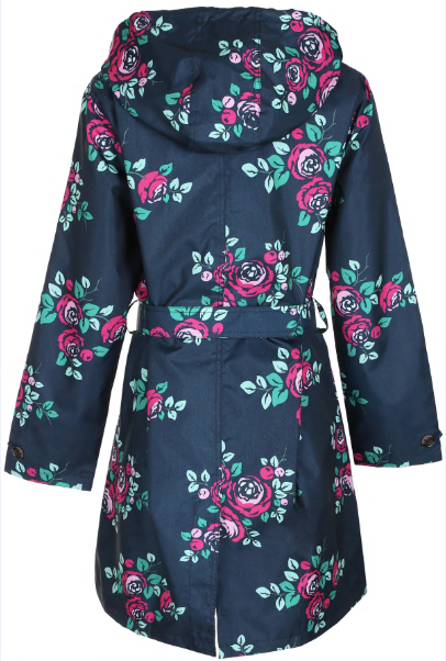 capelli-new-york-ladies-regenmantel-damen-floral-kapuze image 2