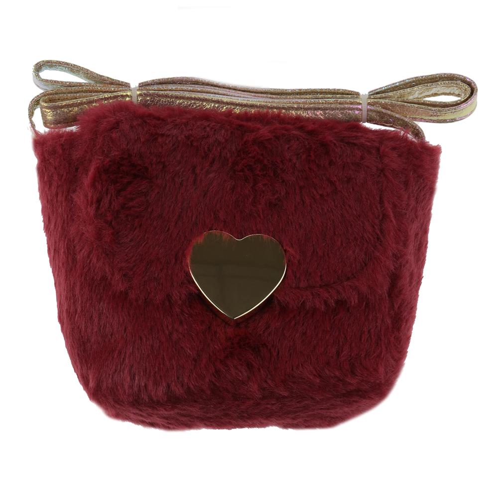 capelli-new-york-girls-bags-mini-umh-ngetasche-m-dchen-kunstfell-mit-herz image 1