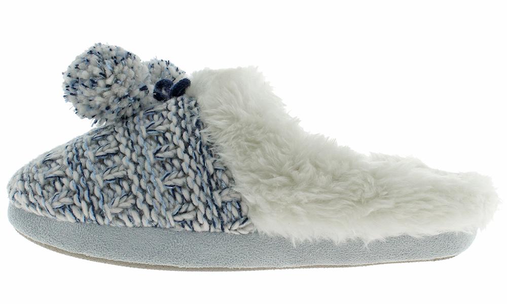 capelli-new-york-ladies-slippers-knit-hausschuhe-scuff-m-7-8 image 3