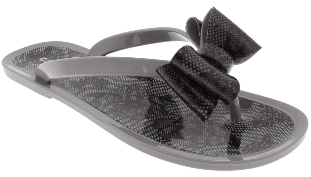 capelli-new-york-ladies-flip-flops-jelly-grau-floral-gr-8 image 1