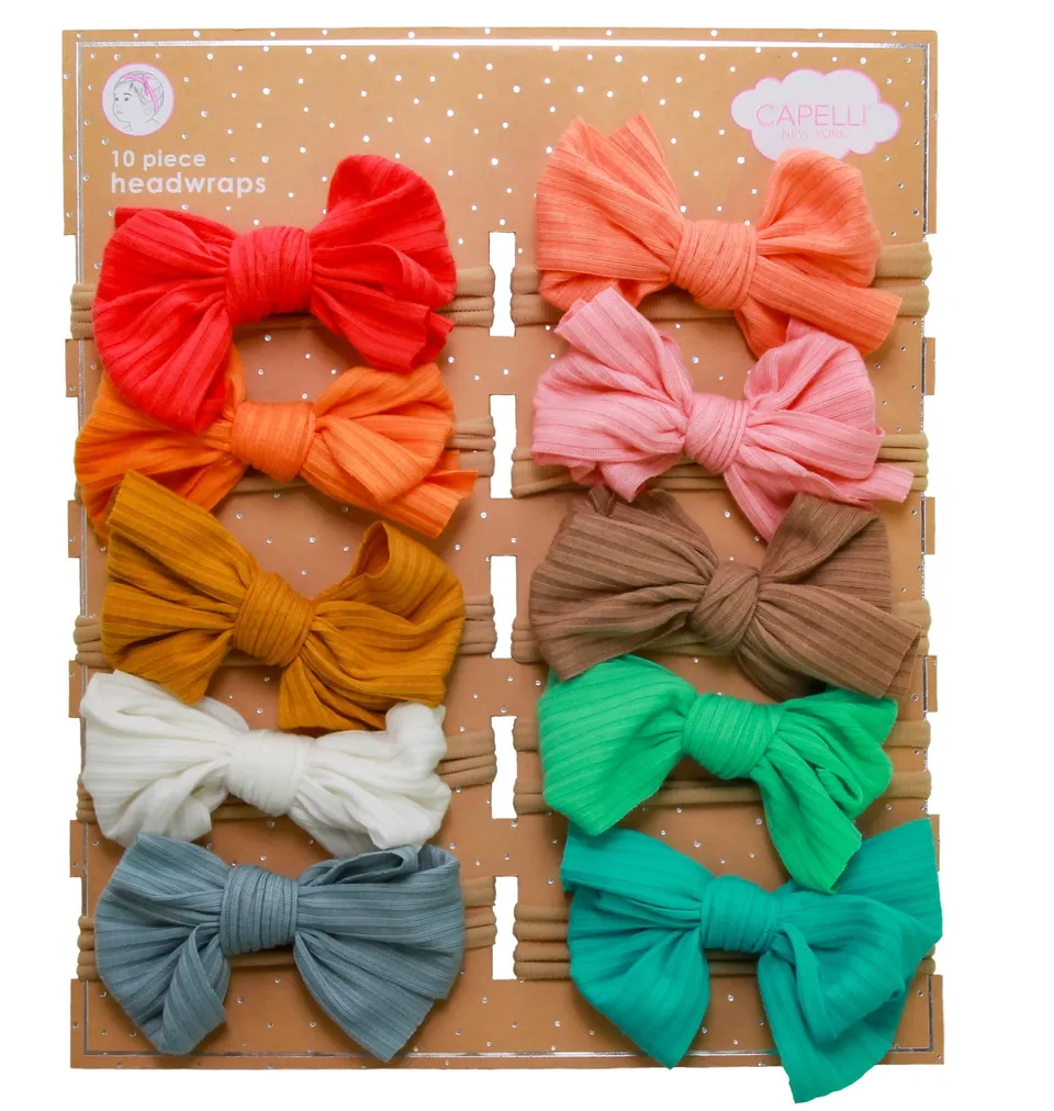 capelli-new-york-infant-bow-haarschleifen-baby-10er-set-bunt image 1