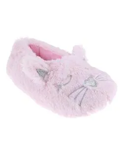 capelli-new-york-pink-cat-moccasin-hausschuhe-m-dchen-pl-sch image 1