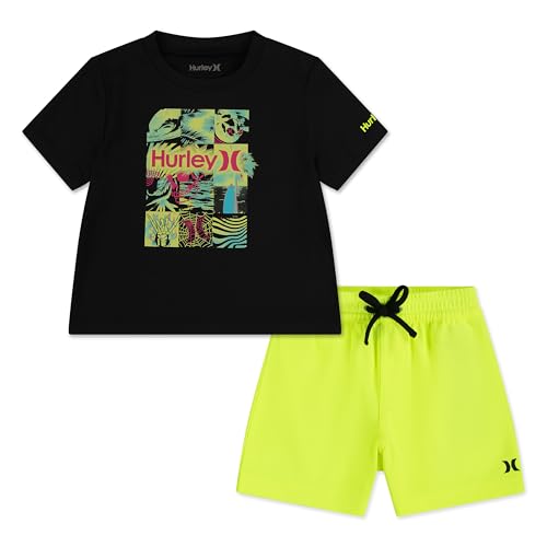 hurley-88793-baby-set-t-shirt-shorts-12-monate-mesh image 4