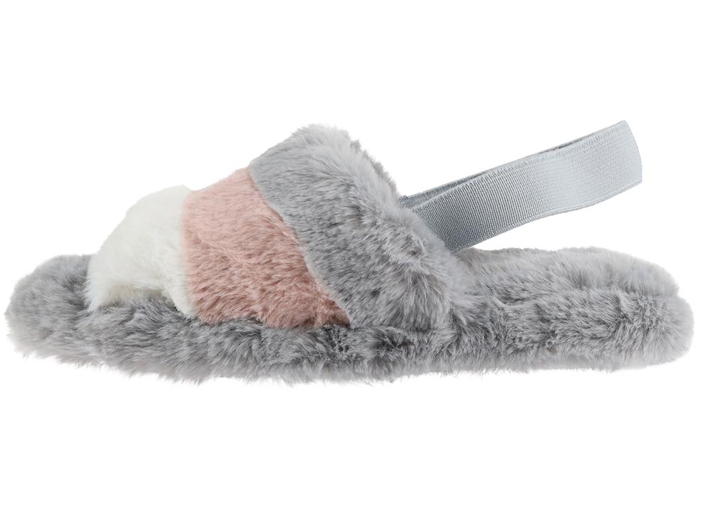capelli-new-york-ladies-slippers-faux-fur-slide-slipper-hausschuhe image 3