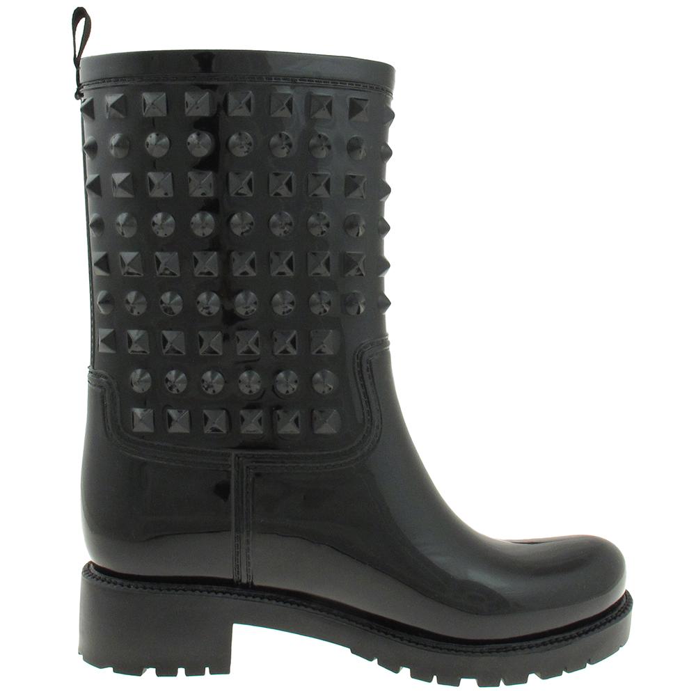 capelli-new-york-ladies-rain-boots-gummistiefel-nieten-wadenhoch image 4