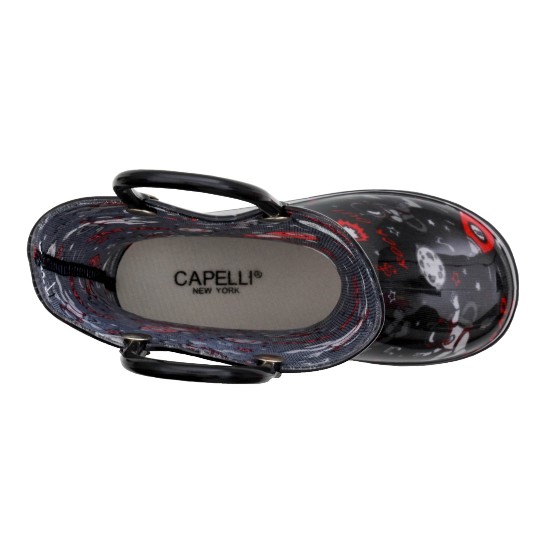 capelli-new-york-toddler-boys-shiny-rockstar-astronaut-gummistiefel-wasserdicht image 4