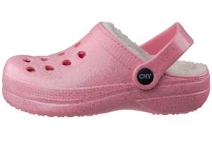capelli-new-york-girls-clogs-glitzer-clog-1-2-mit-fell-gef-ttert image 2