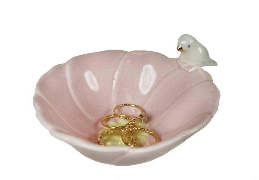 capelli-new-york-bird-flower-schmuckschale-keramik-5-inch image 6