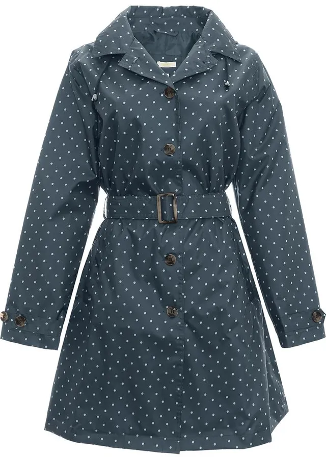 capelli-new-york-ladies-rain-coats-punkte-regenmantel-mit-kapuze image 1