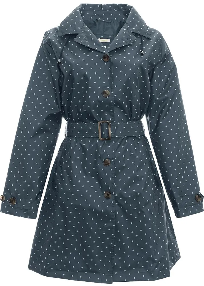 capelli-new-york-ladies-rain-coats-punkte-regenmantel-mit-kapuze image 1