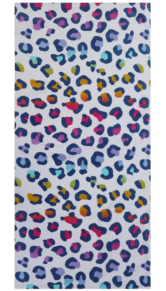 capelli-new-york-towels-rainbow-cheetah-strandhandtuch-wei image 1