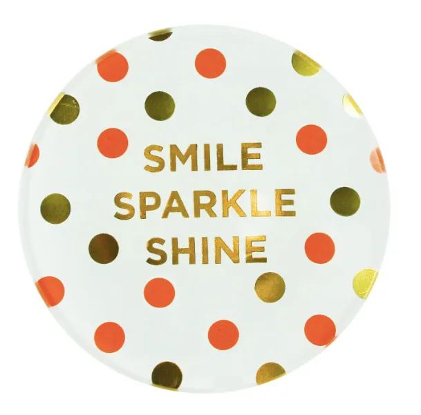 capelli-new-york-trinket-trays-smile-sparkle-shine-schmuckschale-glas-10-cm image 1