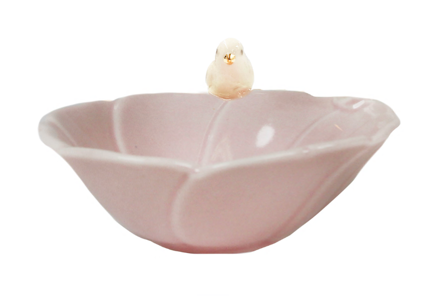 capelli-new-york-bird-flower-schmuckschale-keramik-5-inch image 4