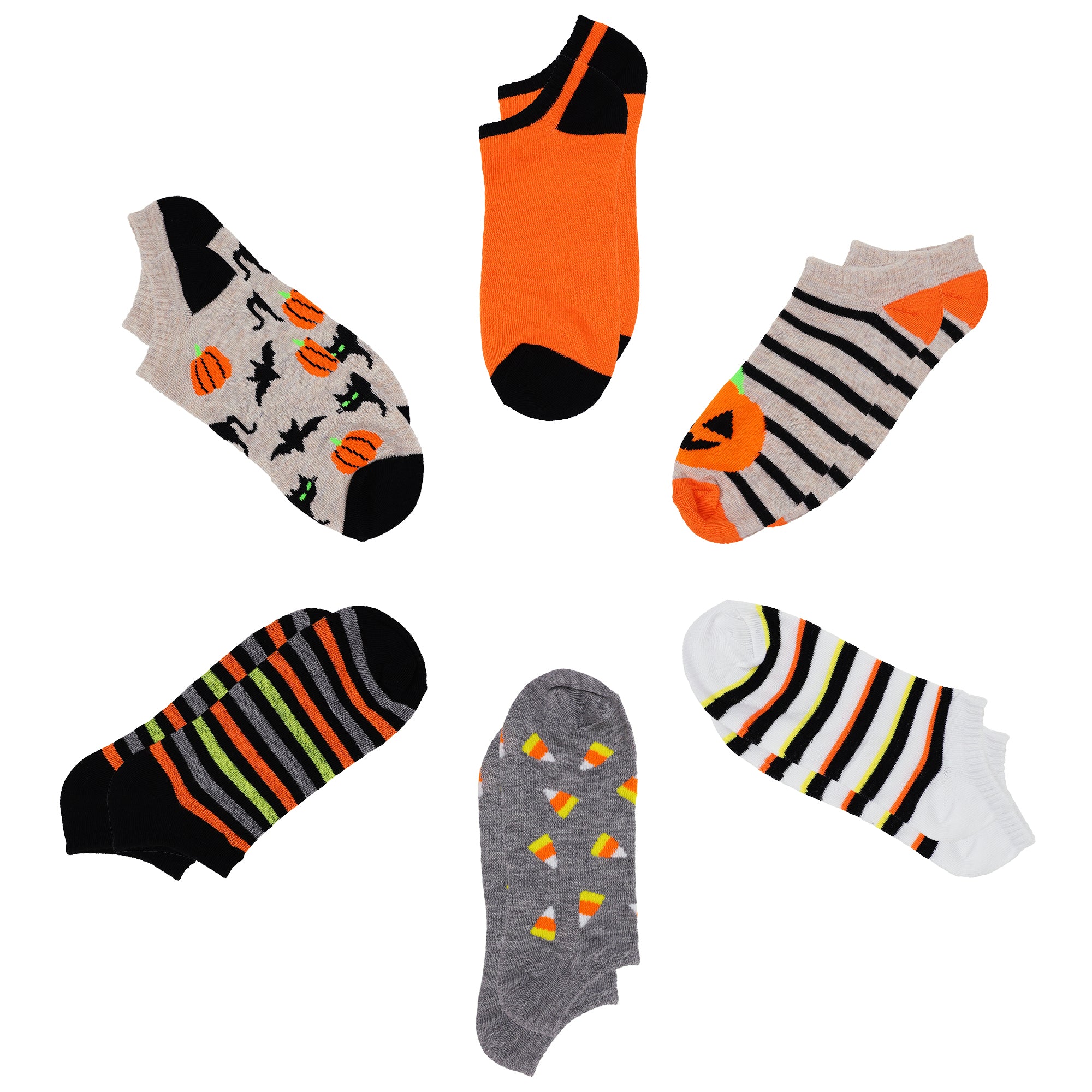 capelli-new-york-ladies-sneaker-socken-halloween-6er-pack image 3