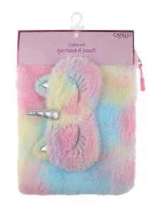 capelli-new-york-tie-dye-fur-pouch-m-dchentasche-einhorn-set image 1