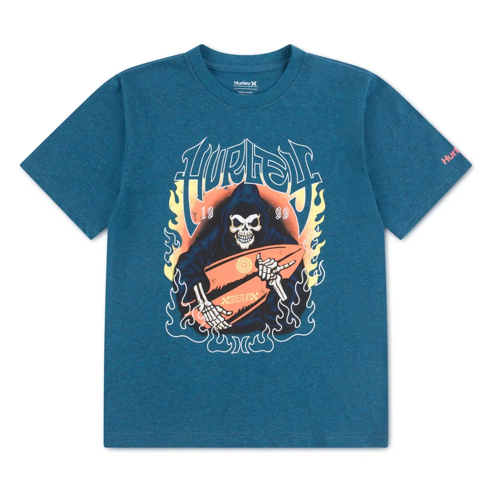 hurley-89059-grafik-t-shirt-jungen-8-10-jahre-print image 1