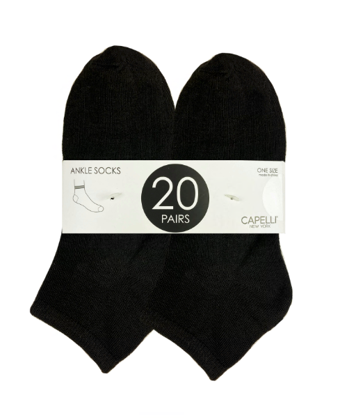 capelli-new-york-ladies-socks-low-cut-socken-schwarz-20er image 4