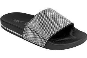 capelli-new-york-ladies-flip-flops-gem-slide-sandale-strass image 1