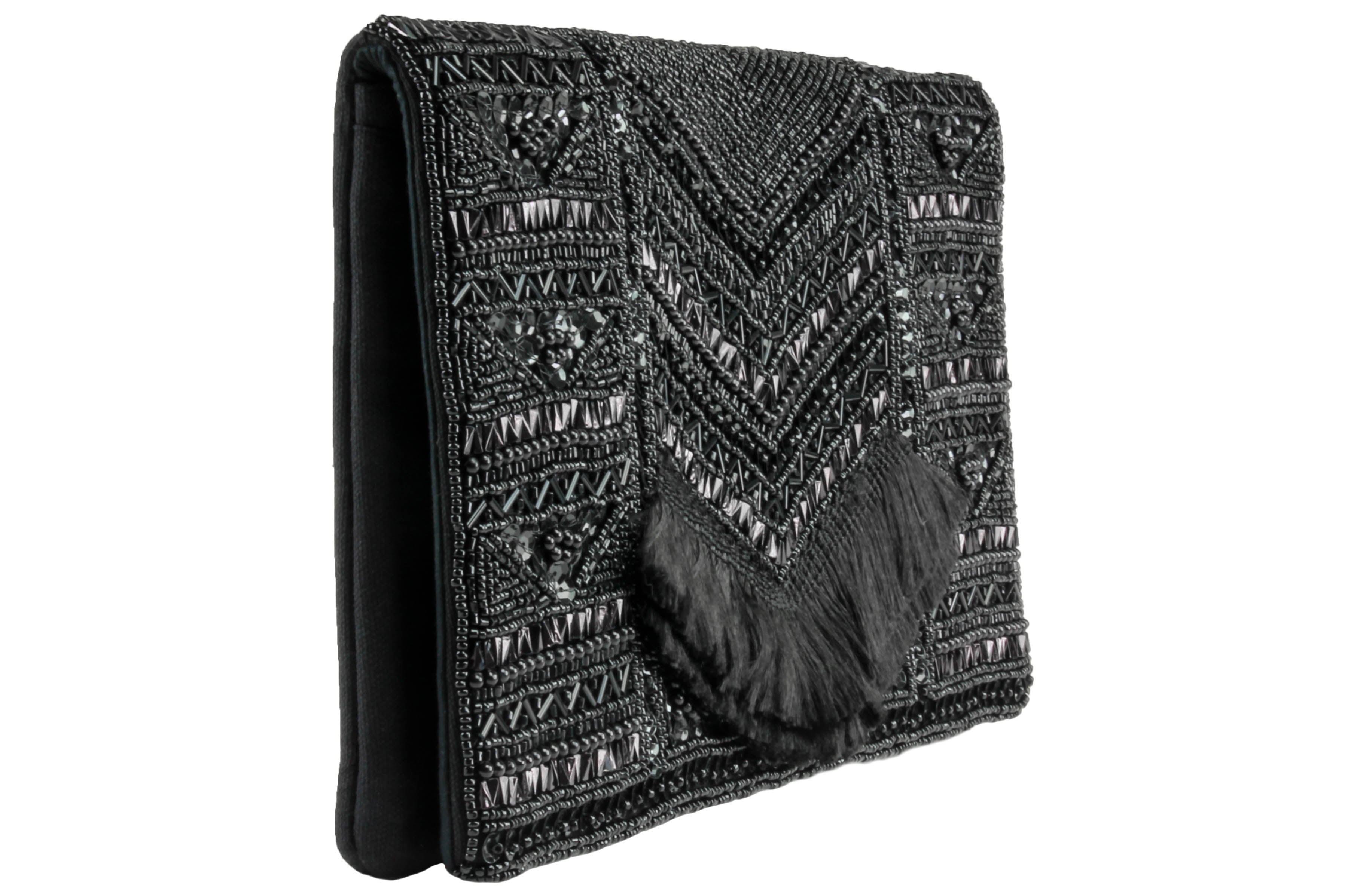 capelli-new-york-ladies-handbags-beaded-clutch-perlen image 3