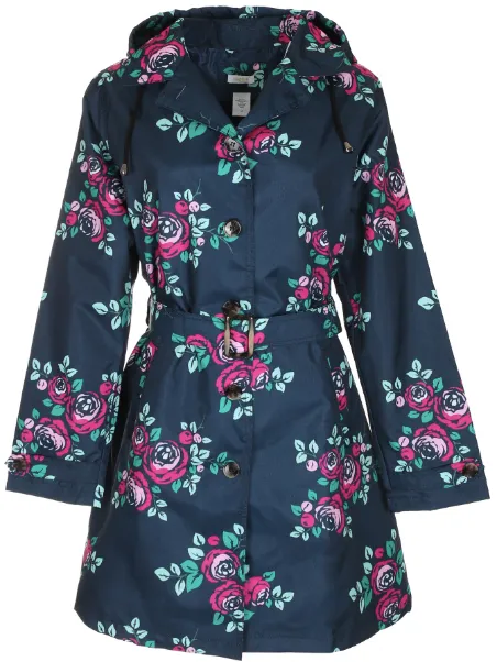 capelli-new-york-ladies-regenmantel-damen-floral-kapuze image 1