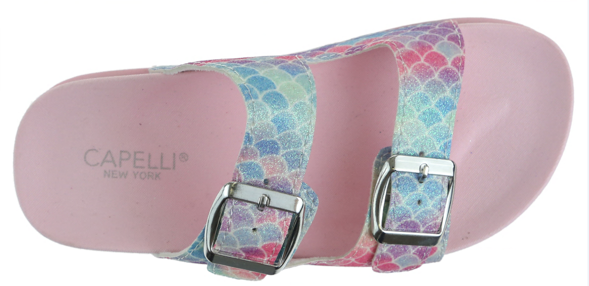 capelli-new-york-mermaid-scale-glitter-double-strap-sandale-m-dchen image 4