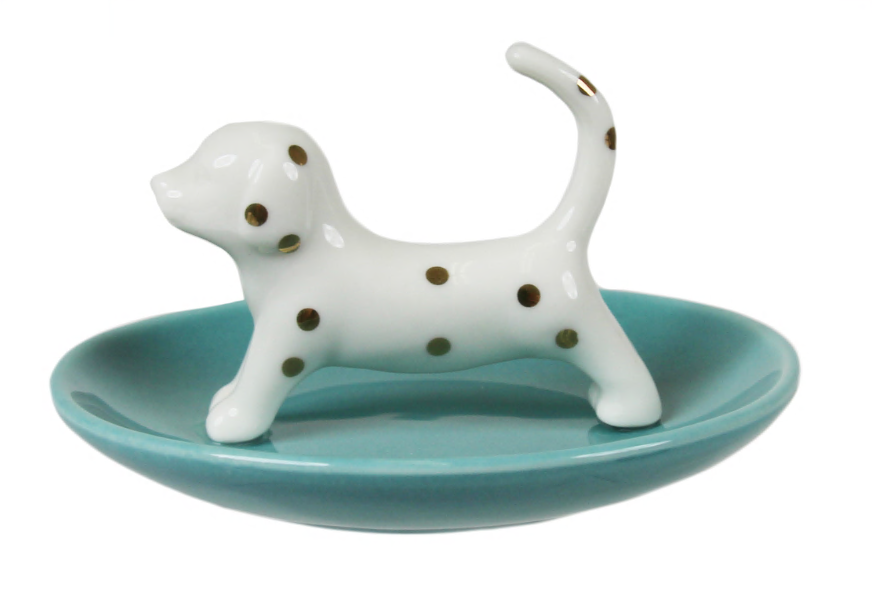 capelli-new-york-trinket-trays-dackel-schmuckschale-keramik-gefleckt image 3