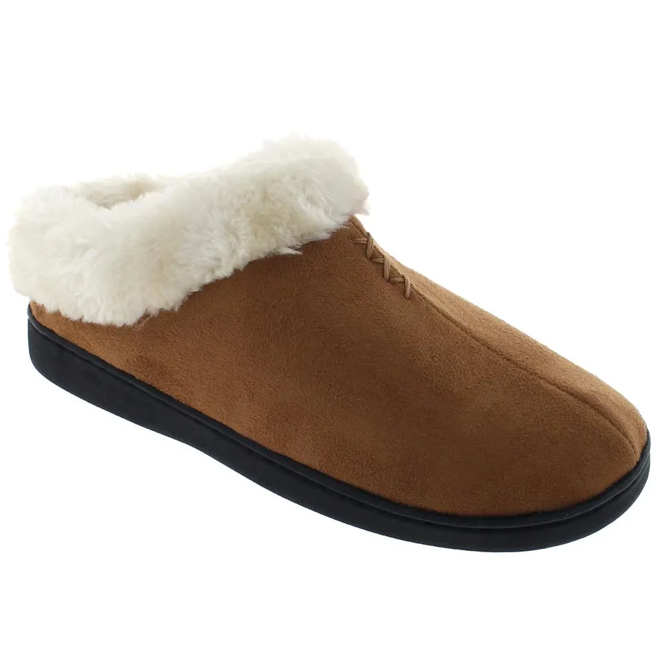 capelli-new-york-ladies-clogs-kunstfell-pantoffeln-chestnut image 1